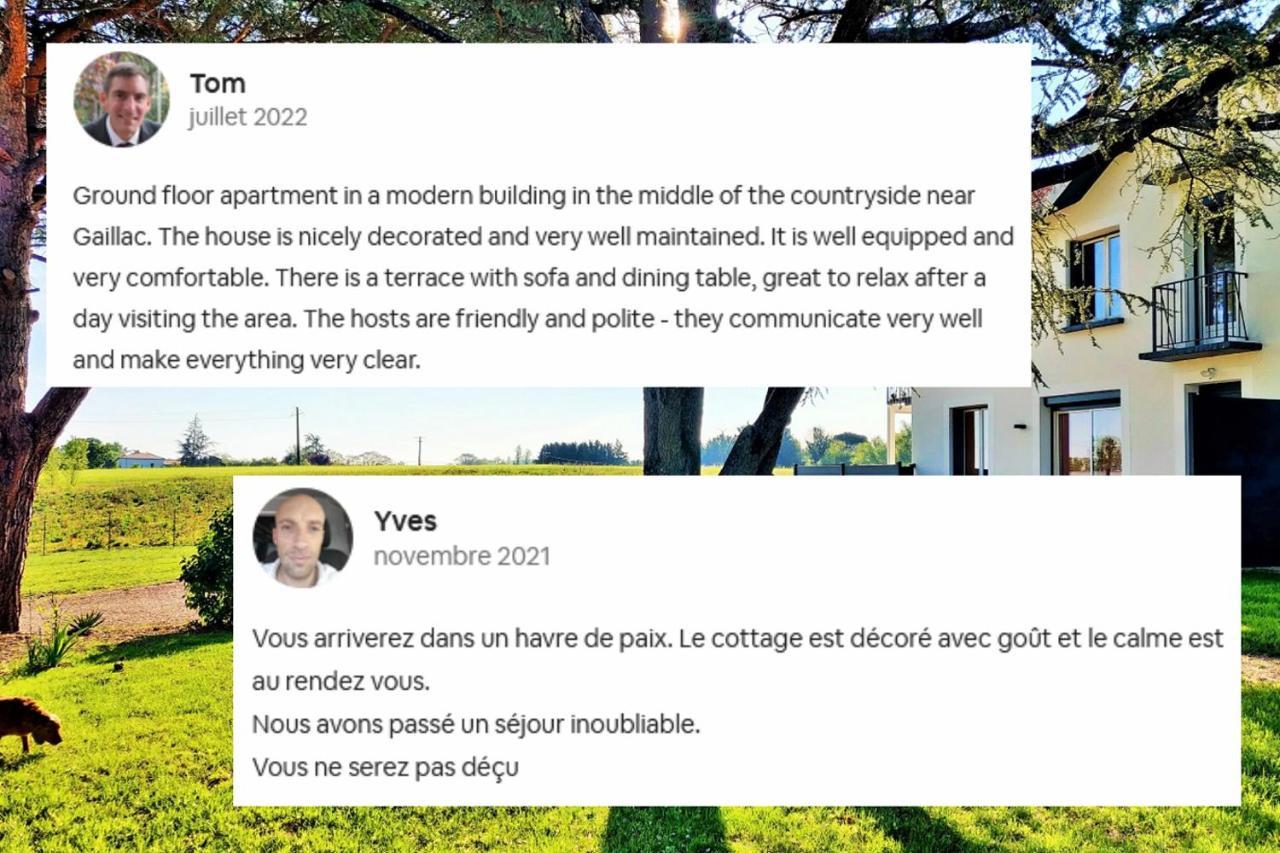 Le Cottage Duo Vigne Rouge Sauna Gaillac Entre Albi-Toulouse & Les Cottages Du Tarn Brens (Tarn) Exterior foto